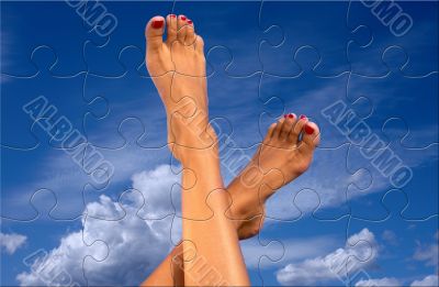 legs over sky puzzle