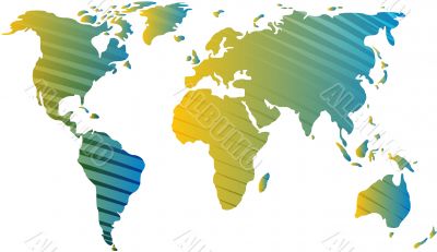 Map of the world illustration