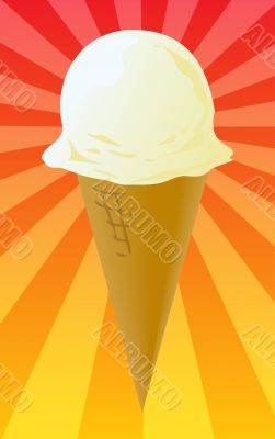 Ice cream cone illustration