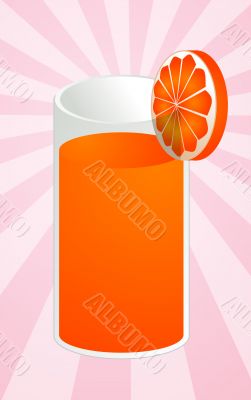 Orange juice illustration
