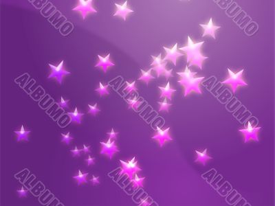 Flying stars illustration