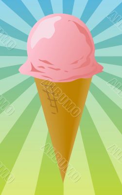 Ice cream cone illustration