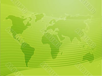 Map of the world illustration