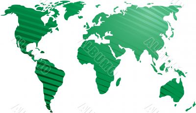 Map of the world illustration
