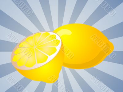 Lemon fruit  illustration