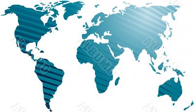 Map of the world illustration