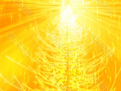Sparkly christmas tree illustration