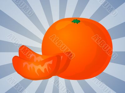 Orange sections illustration