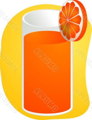 Orange juice illustration
