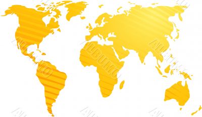Map of the world illustration