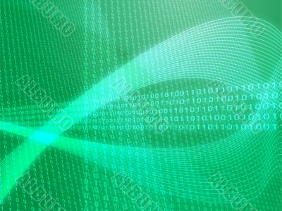 Digits data abstract illustration