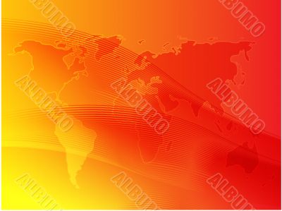Map of the world illustration