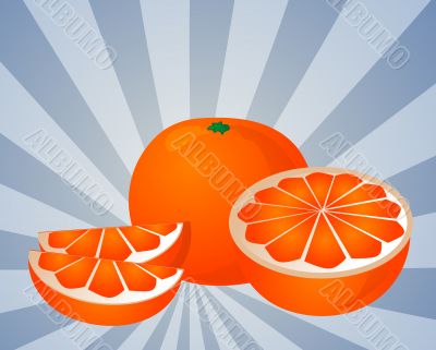 Orange sections illustration