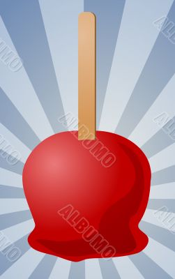 Candy apple illustration