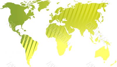 Map of the world illustration