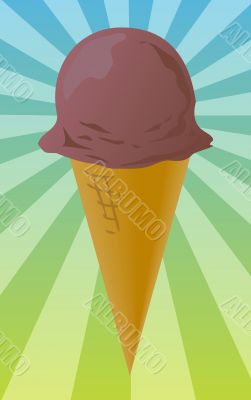 Ice cream cone illustration