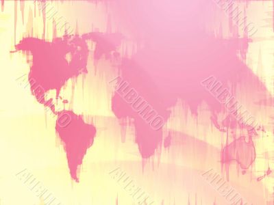 Map of the world illustration