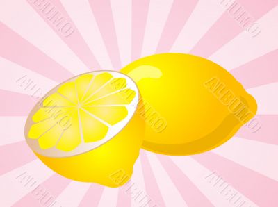 Lemon fruit  illustration