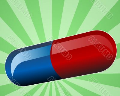 Illustration of medical pill