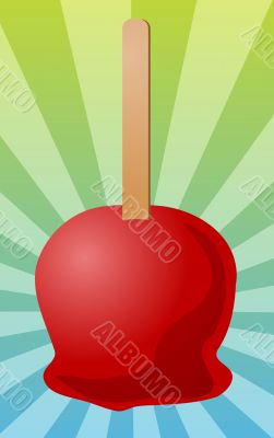 Candy apple illustration