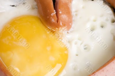 eggs and sausage