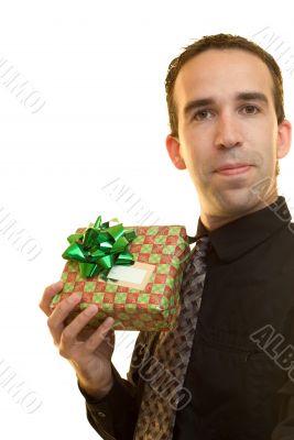 Worker With Gift