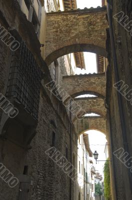 Old street of Sansepolcro (Tuscany)
