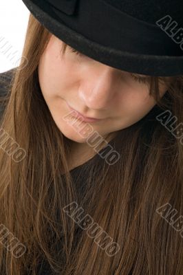 woman in hat