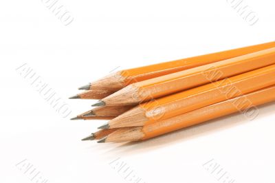 Several Wooden pencils