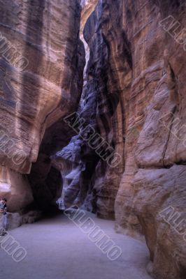 Petra ruins and mountains in Jordan