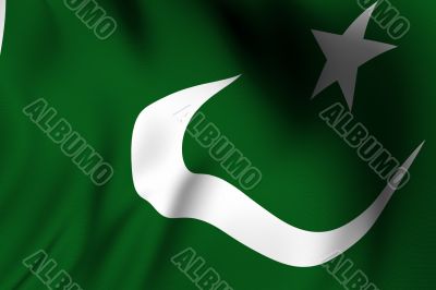 Rendered Pakistani Flag