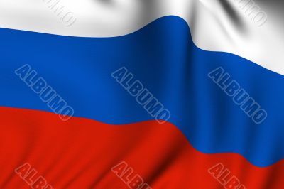 Rendered Russian Flag