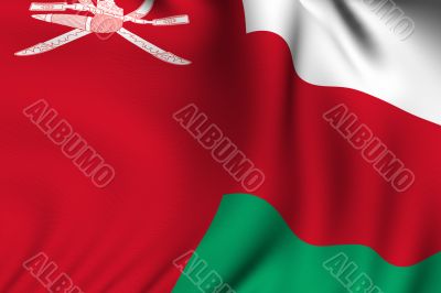 Rendered Omani Flag