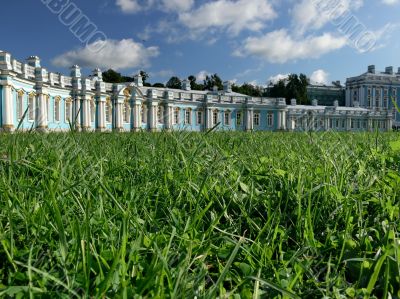 Lawn before the well-known palace