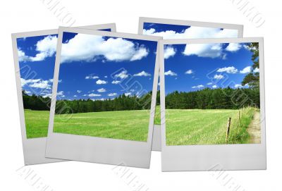 photo frames on white
