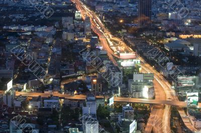 Bangkok, panorama, aerial photo