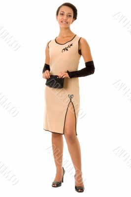 woman in little dress