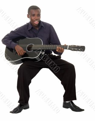 Singing guitarist