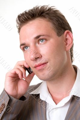 Young man with mobile phone