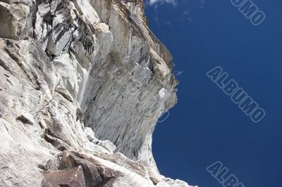 Overhanging cliff