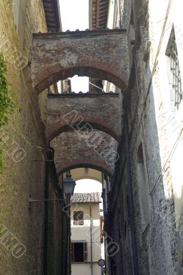 Old street of Sansepolcro (Tuscany)