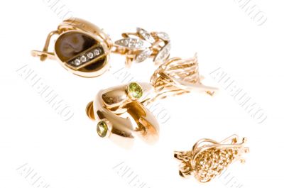 Gold ear rings