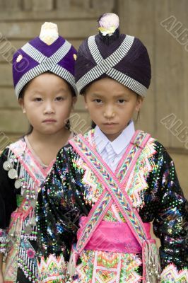 Laos Hmong girl