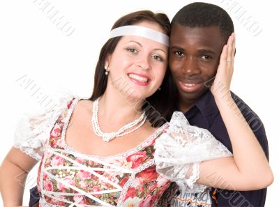 Black man and white woman