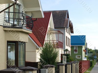 Street in resort town