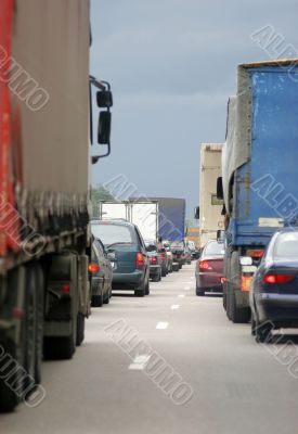 Cars stopping