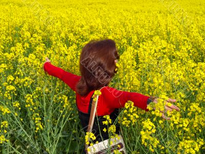 Woman in field