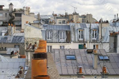 Paris roofs