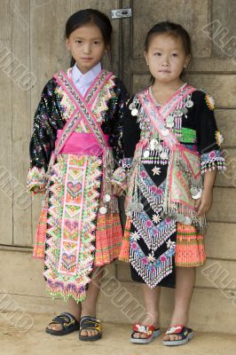 Laos Hmong girl