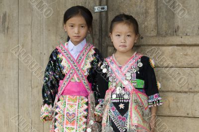 Laos Hmong girl